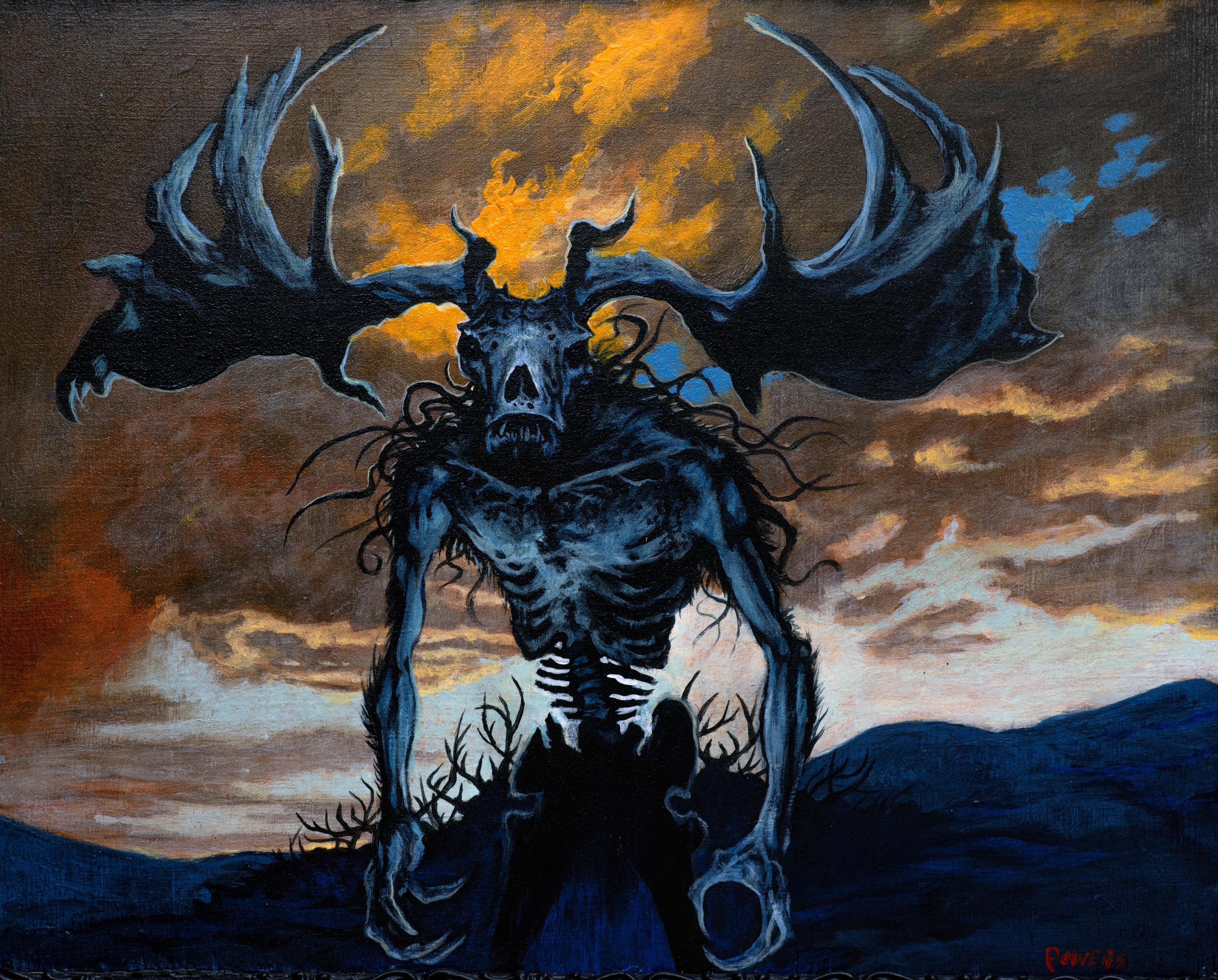 Irish Elk Wendigo by James Powers
